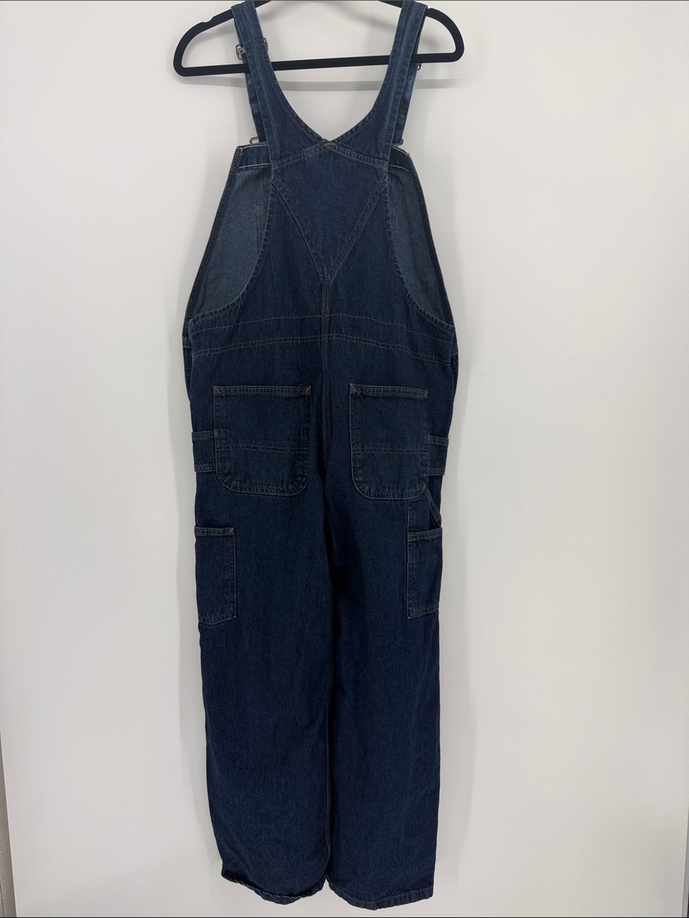 Vintage Carhartt Baggy Denim Overalls Y2K Utility Carpenter 14x28 Best 8/10 - Picture 4 of 11